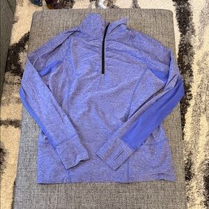 Champion Heathered Blue Quarter-Zip Pullover